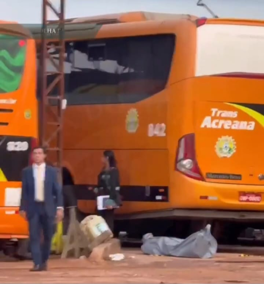 Pneu explode e mata borracheiro em garagem de ônibus em Rio Branco